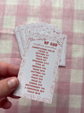 Scripture Reference Card on God’s mercy
