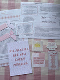 His mercies are new every morning bundle (June edition of mail club)