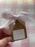 Lace + Ribbon Bow Bookmark