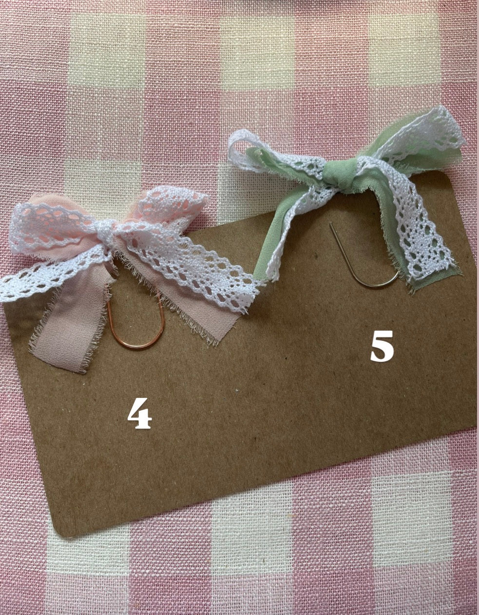 Lace + Ribbon Bow Bookmark