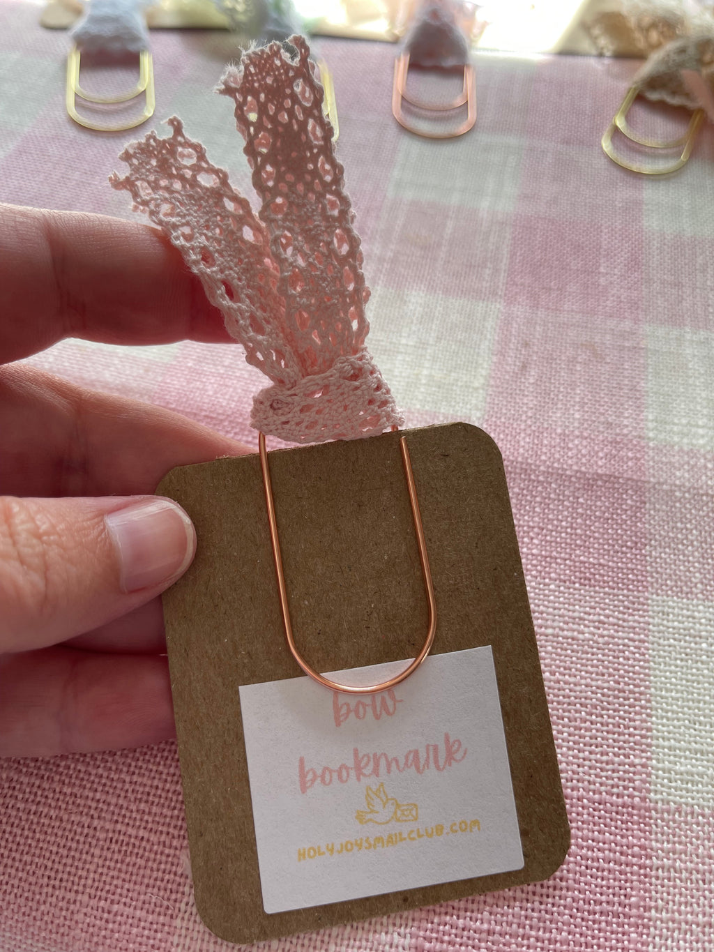 Lace Tie Bow Bookmark
