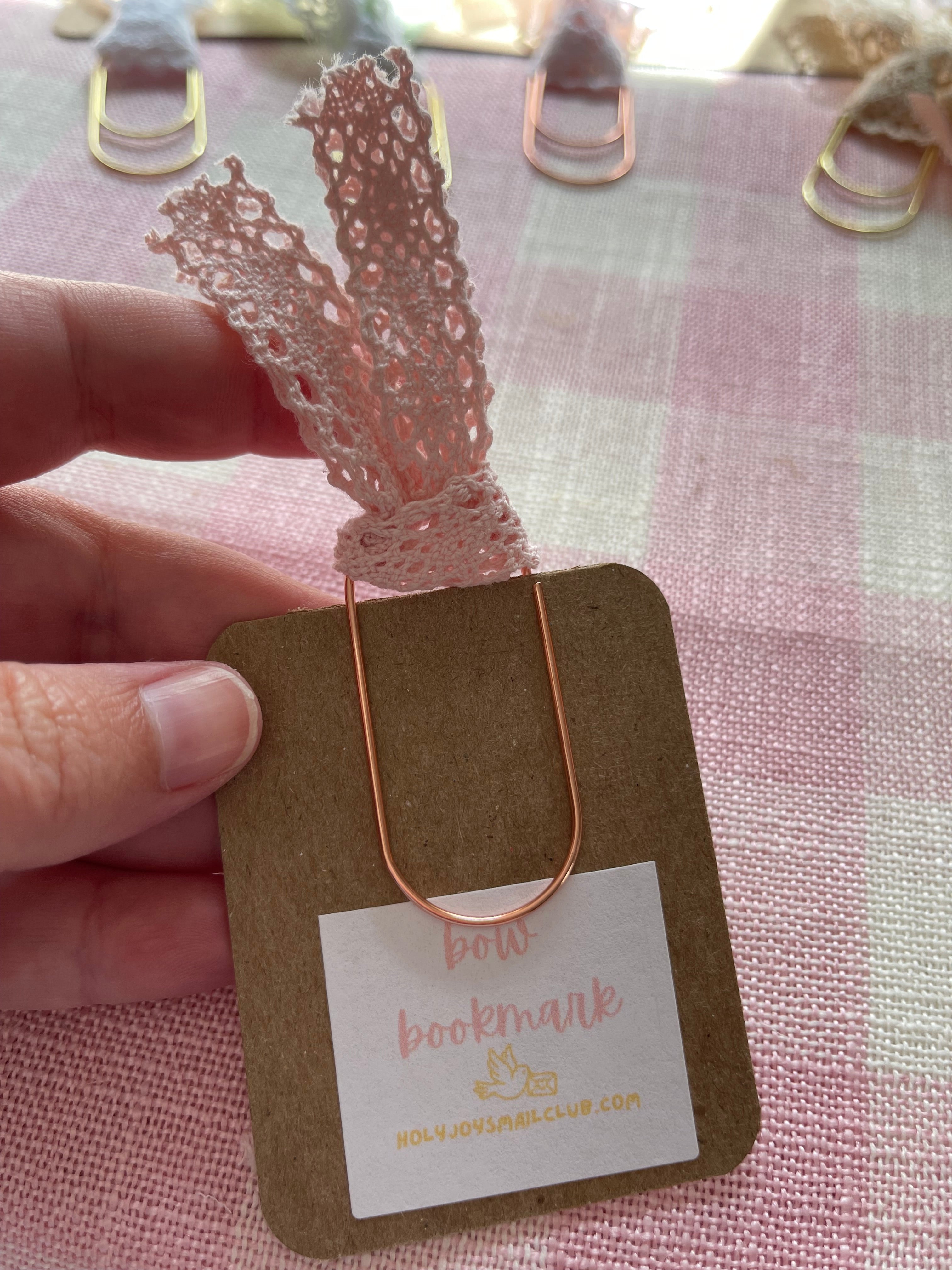 Lace Tie Bow Bookmark