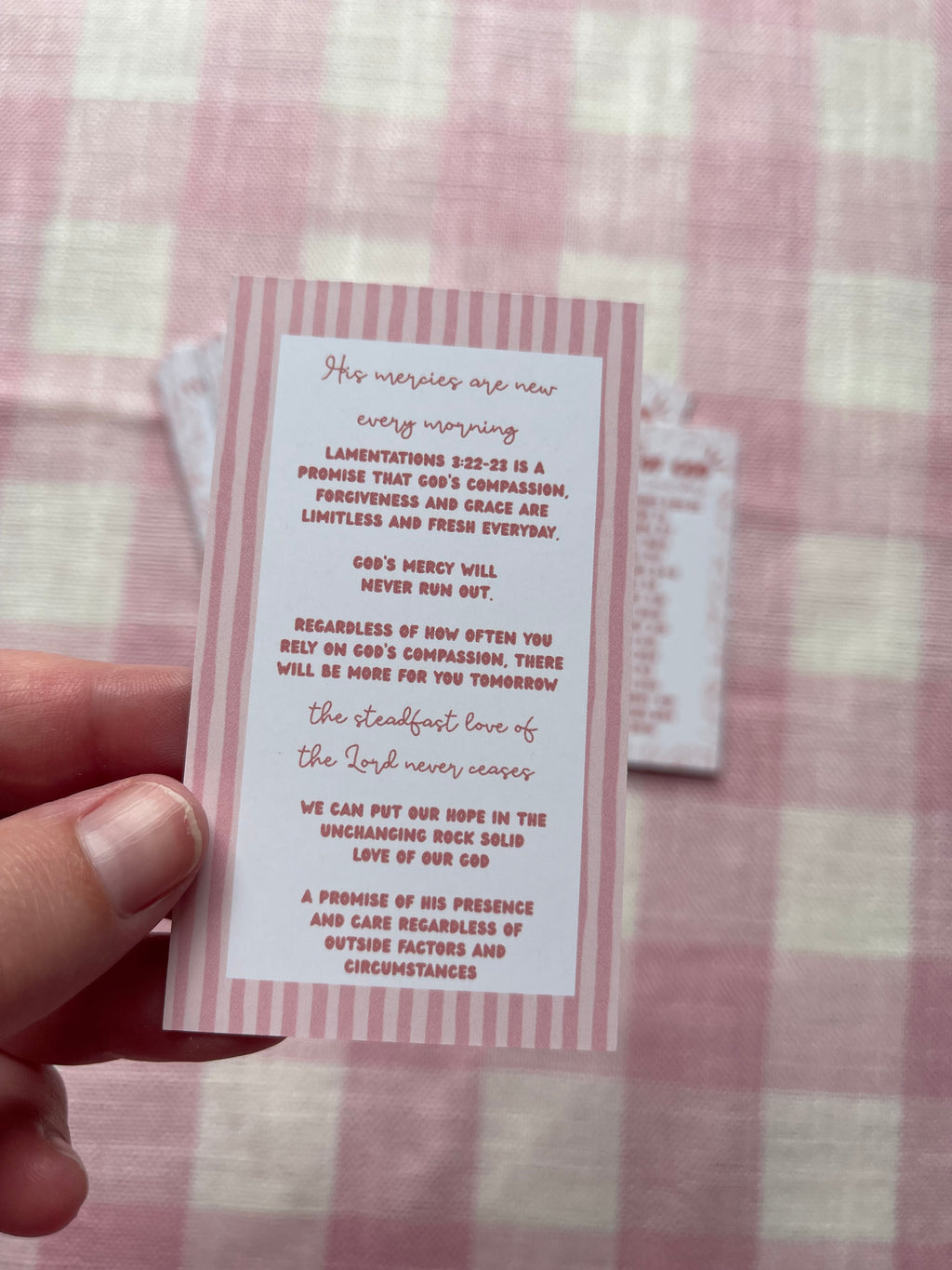 Scripture Reference Card on God’s mercy