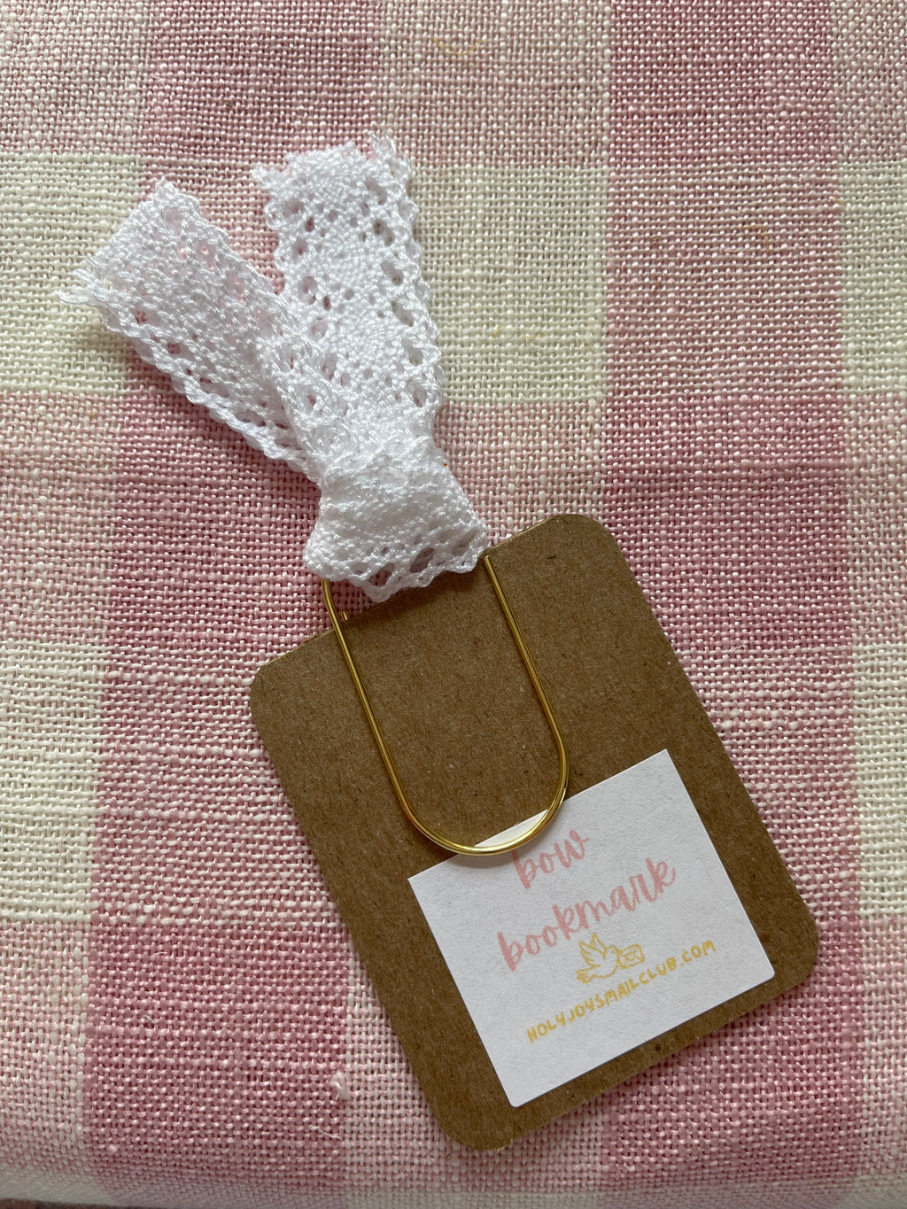 Lace Tie Bow Bookmark
