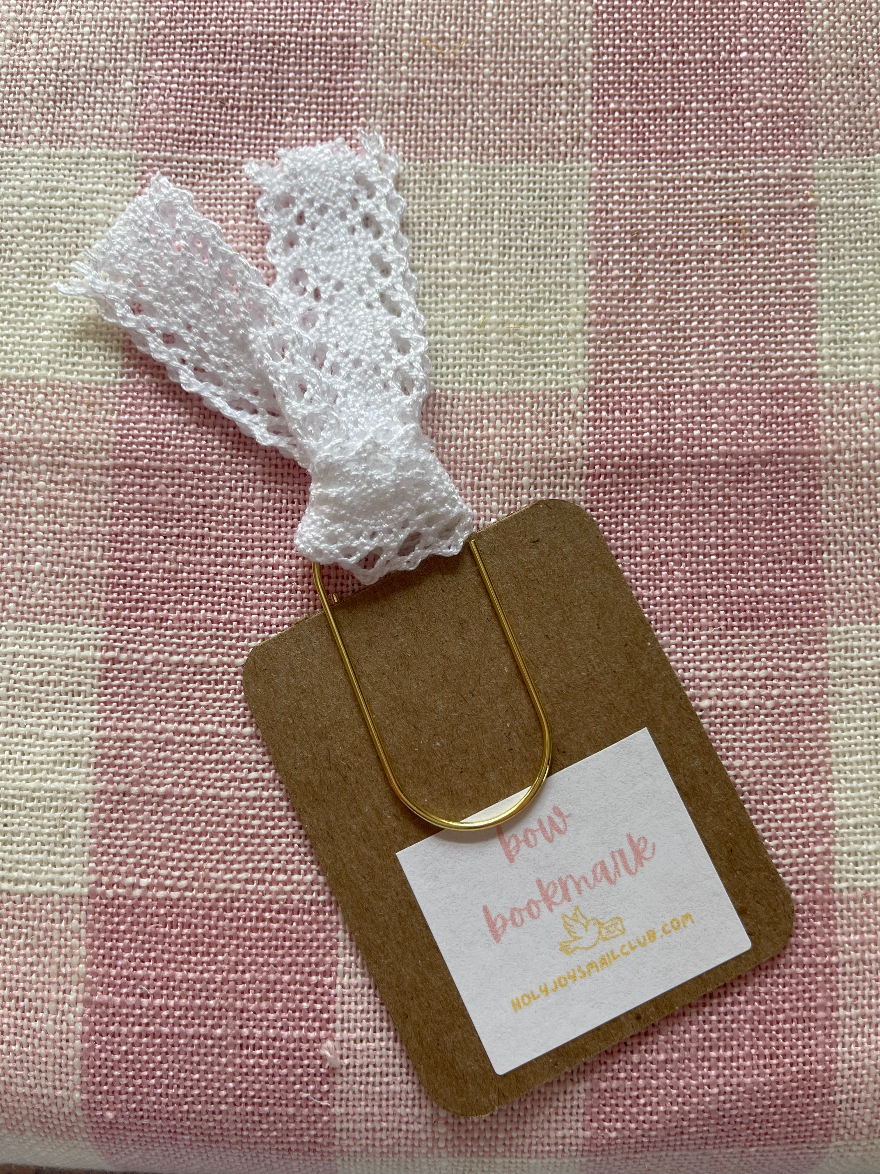 Lace Tie Bow Bookmark