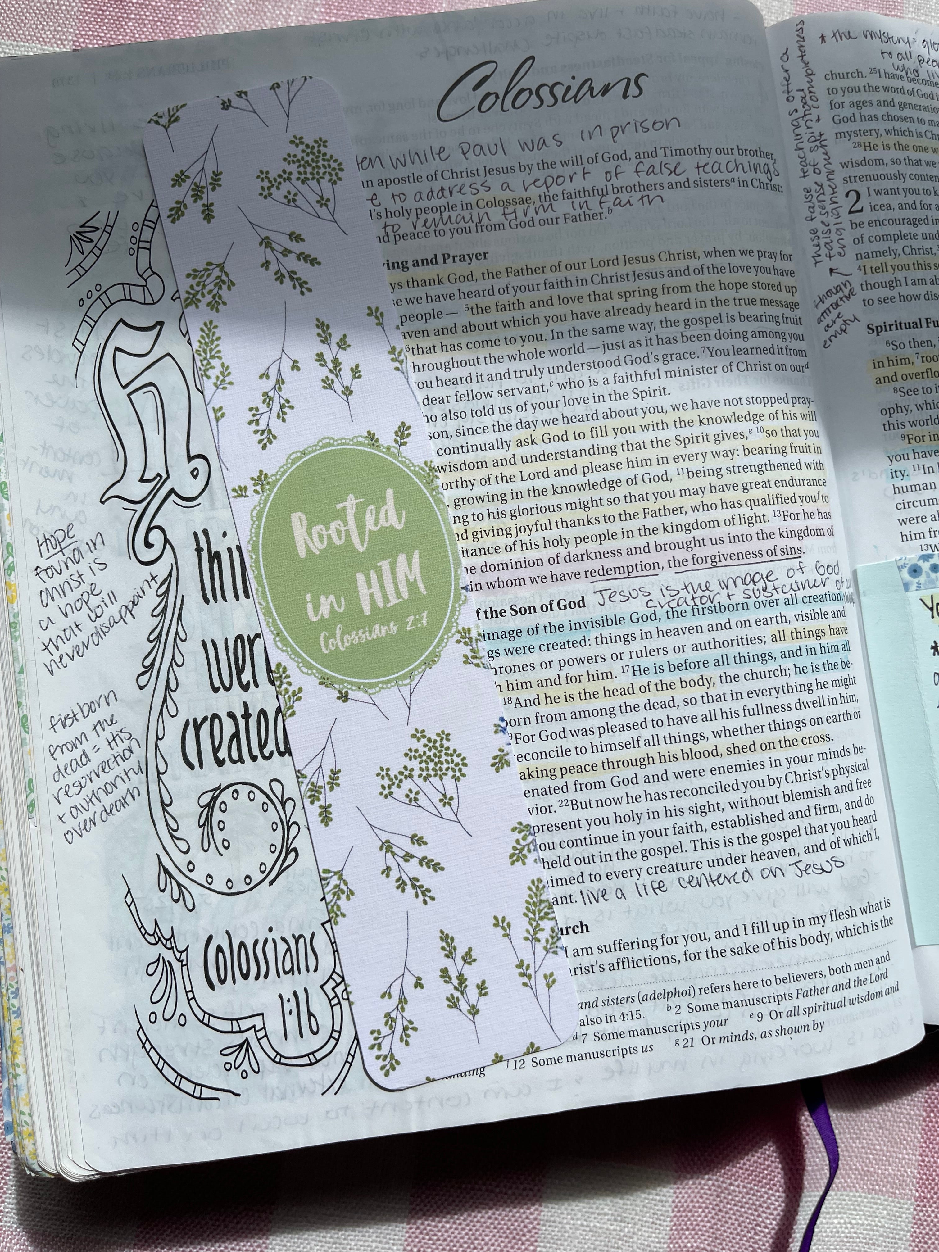 Rooted in Him Bookmark