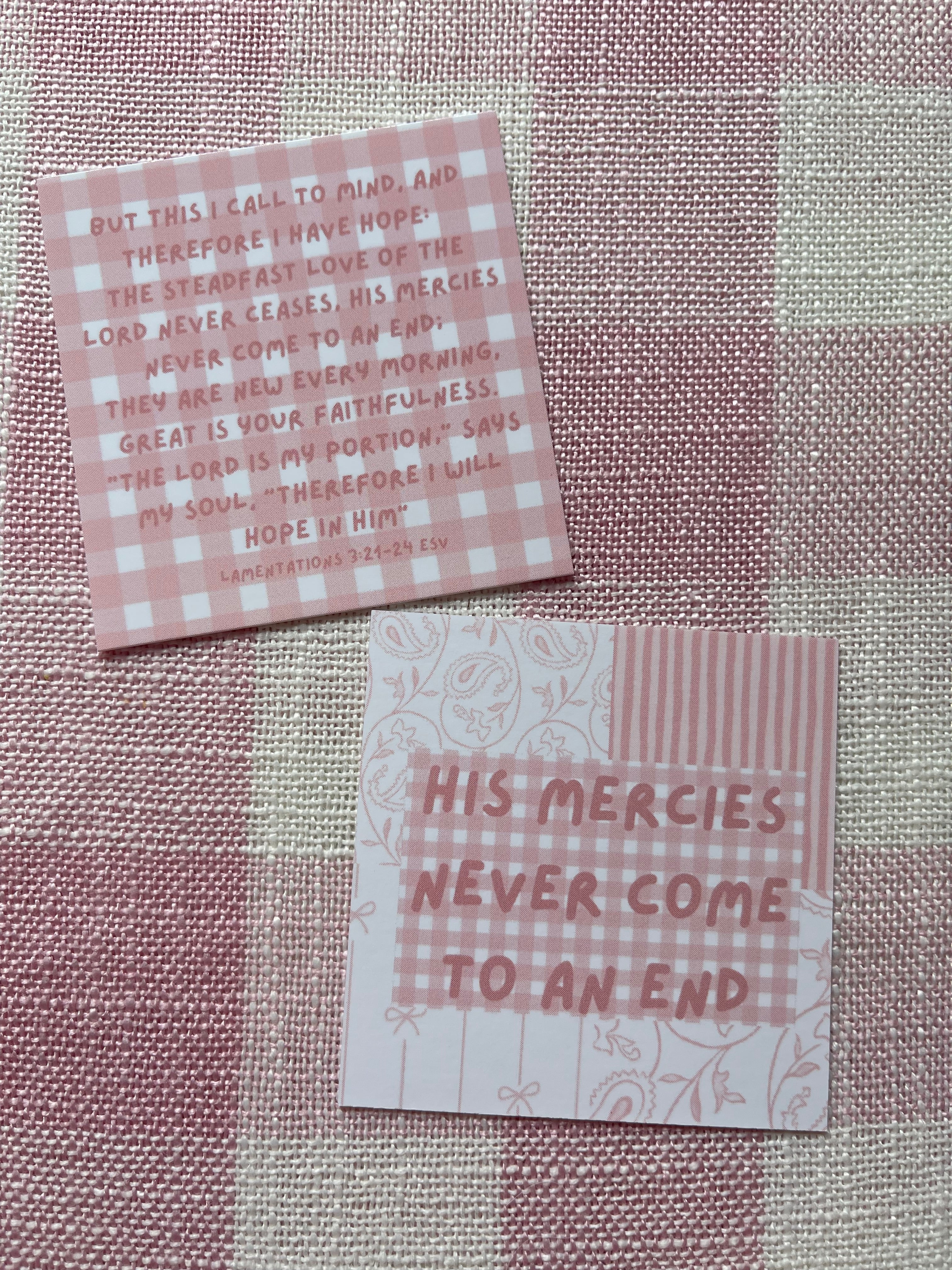 His Mercies are new Scripture Card