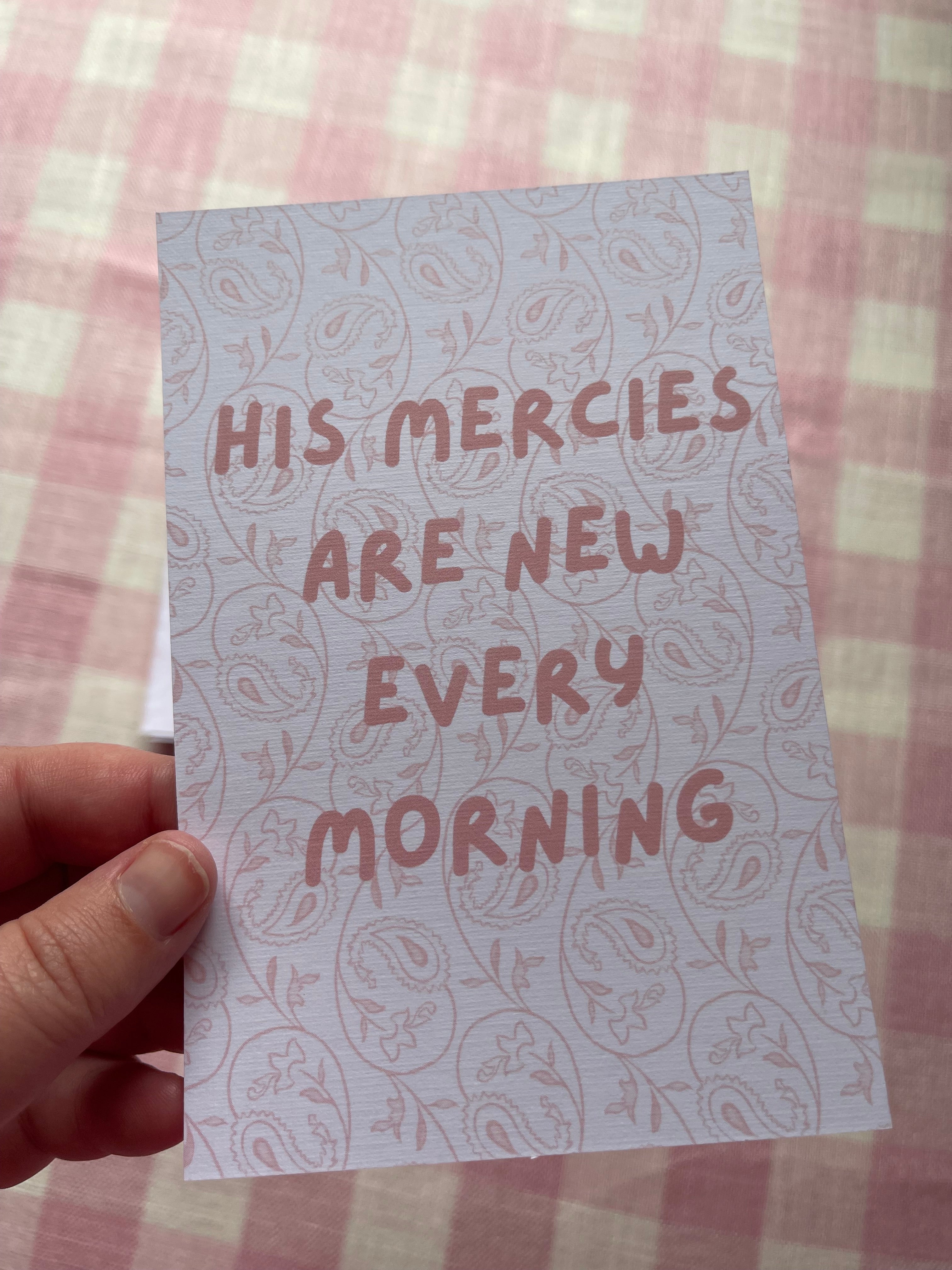 His Mercies Are New Print