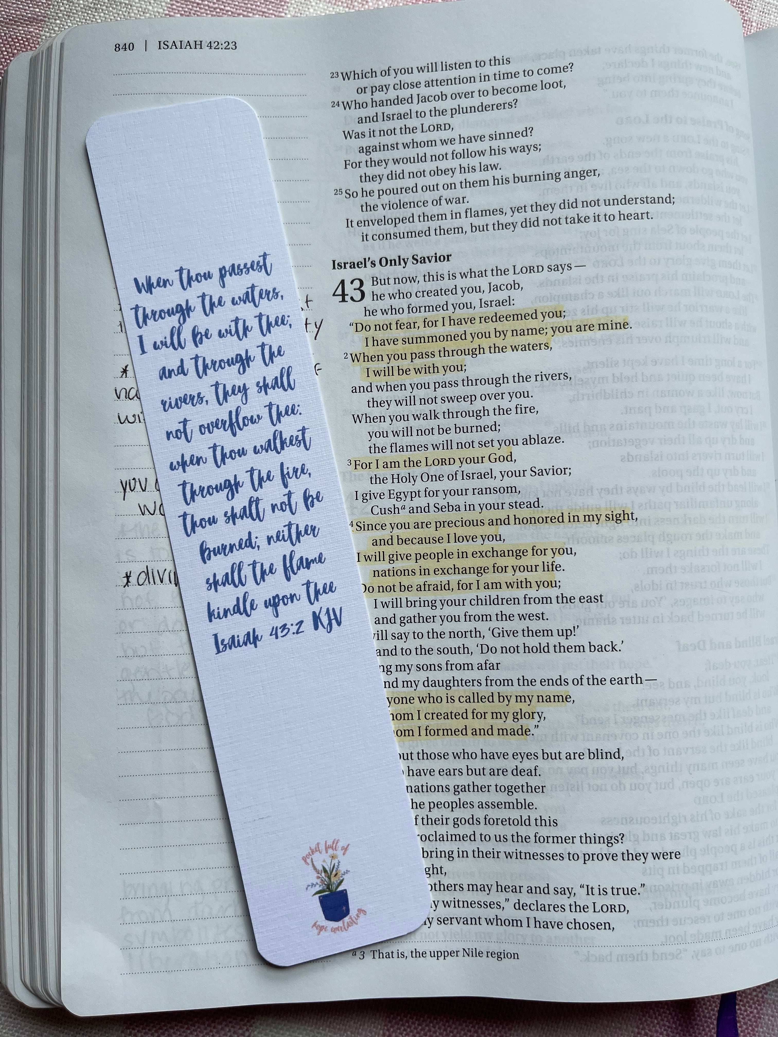 Deep Waters Bookmark
