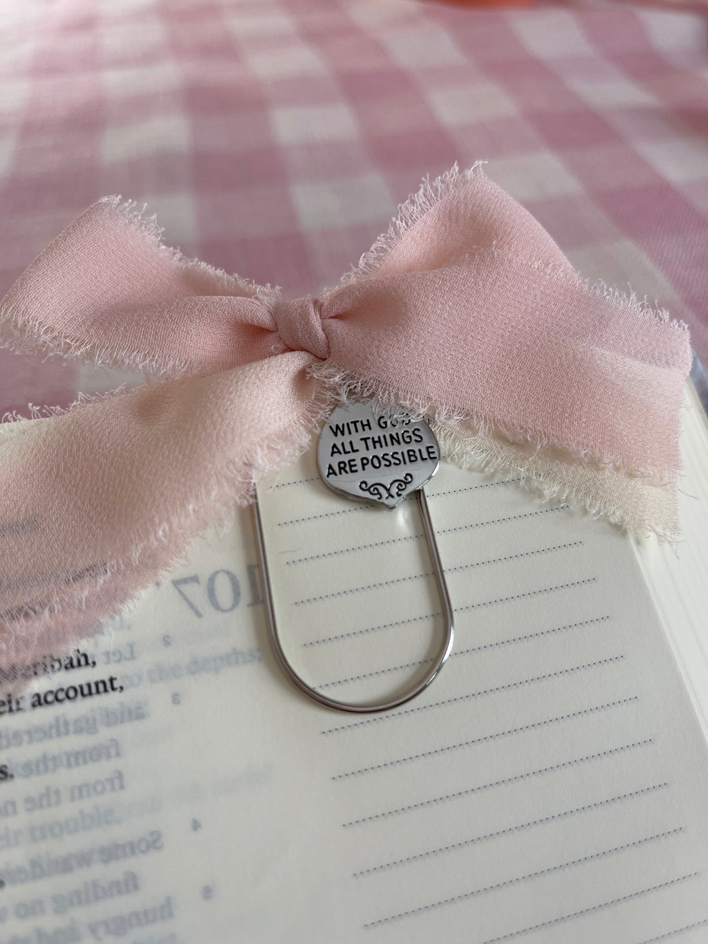 All things are possible bow bookmark