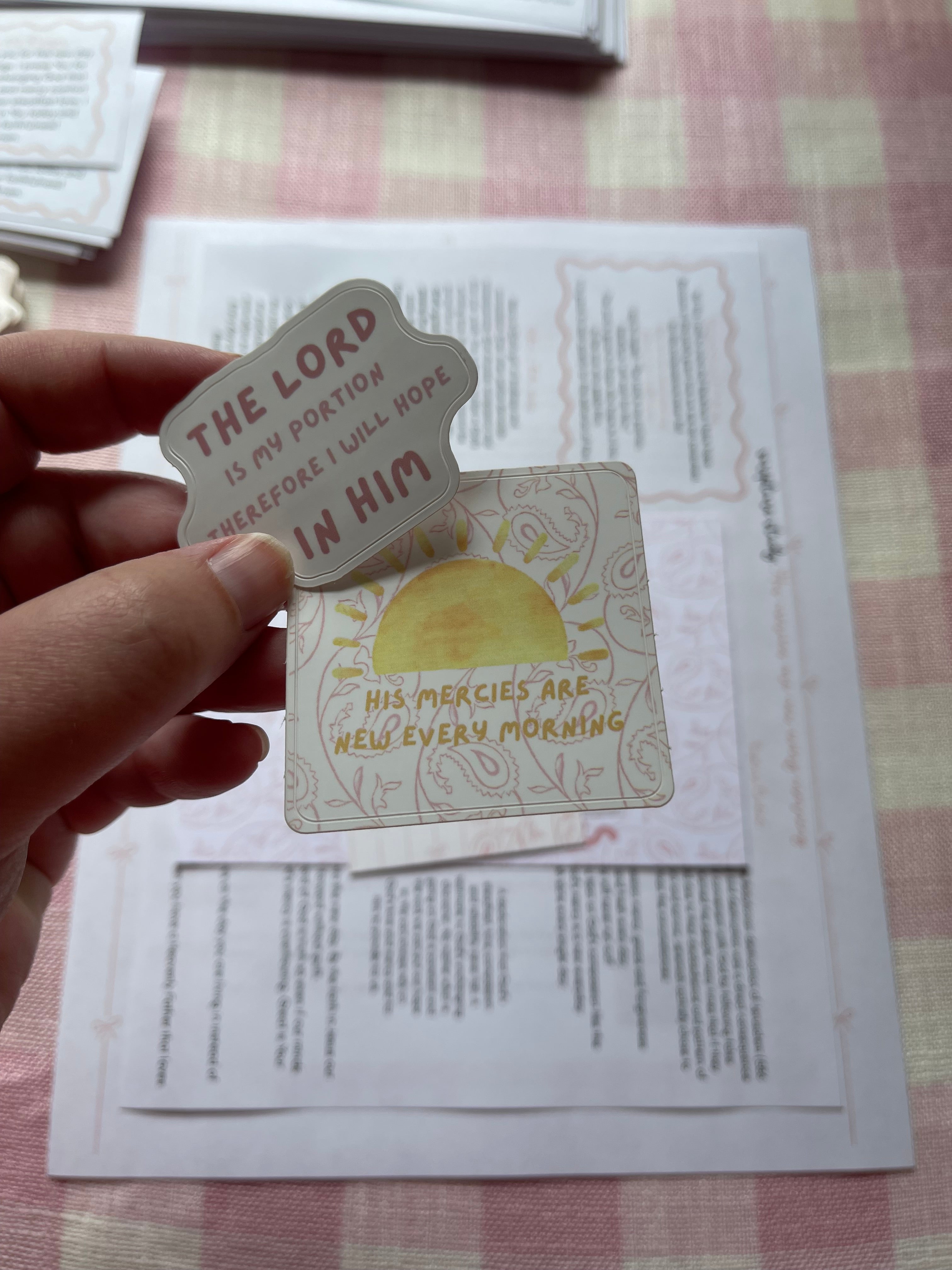 His mercies are new every morning bundle (June edition of mail club)