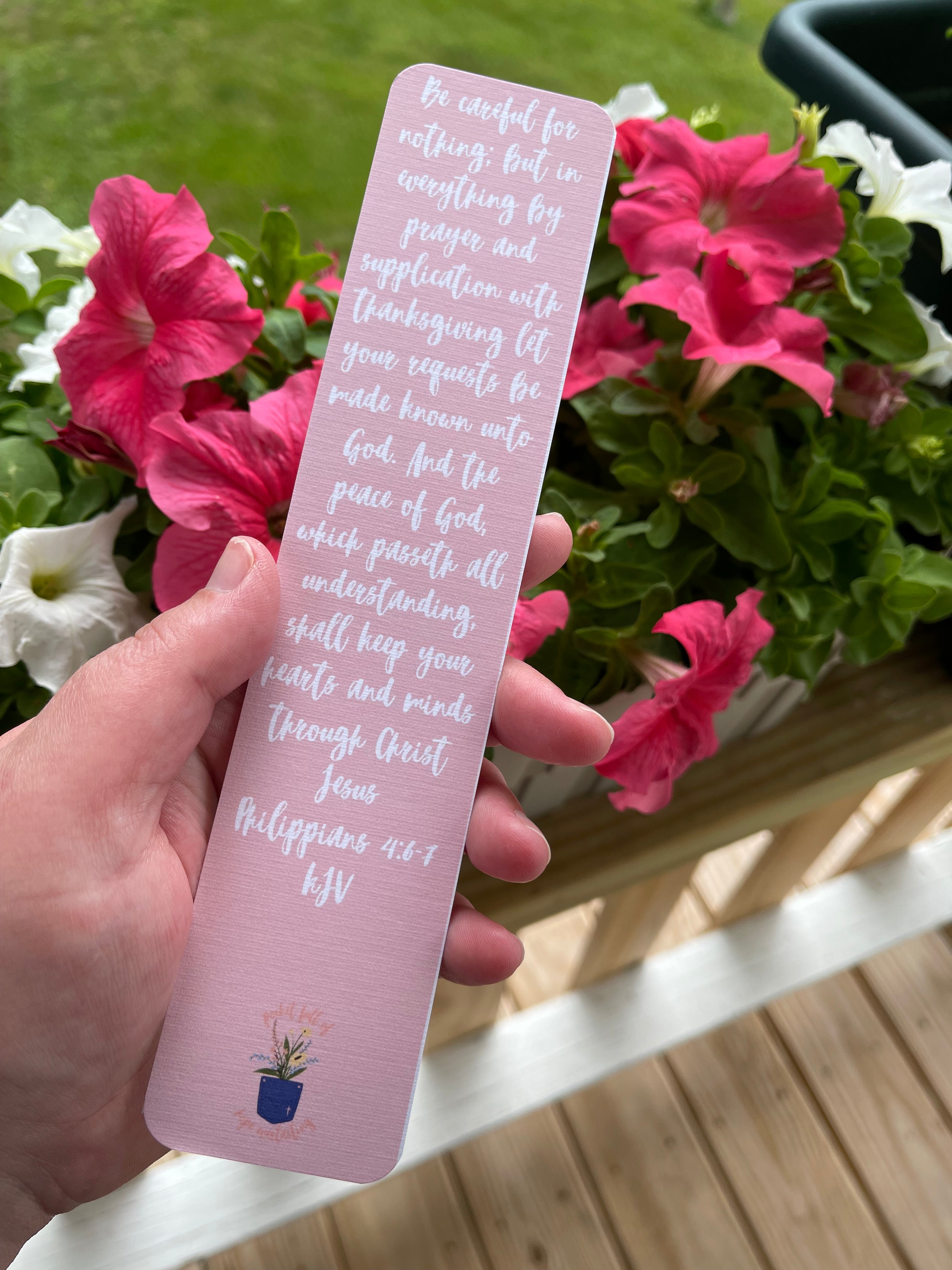 Pray about everything bookmark