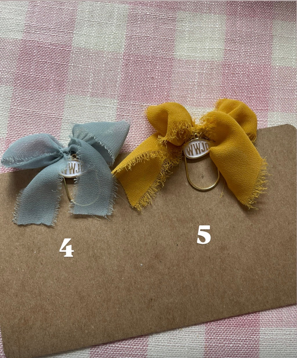 WWJD Bow Bookmark