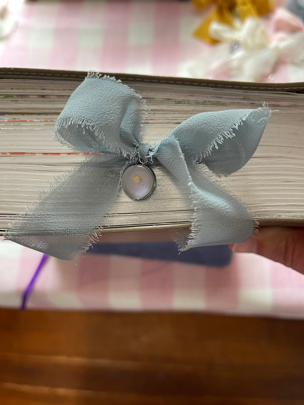 Mustard Seed Bow Bookmark