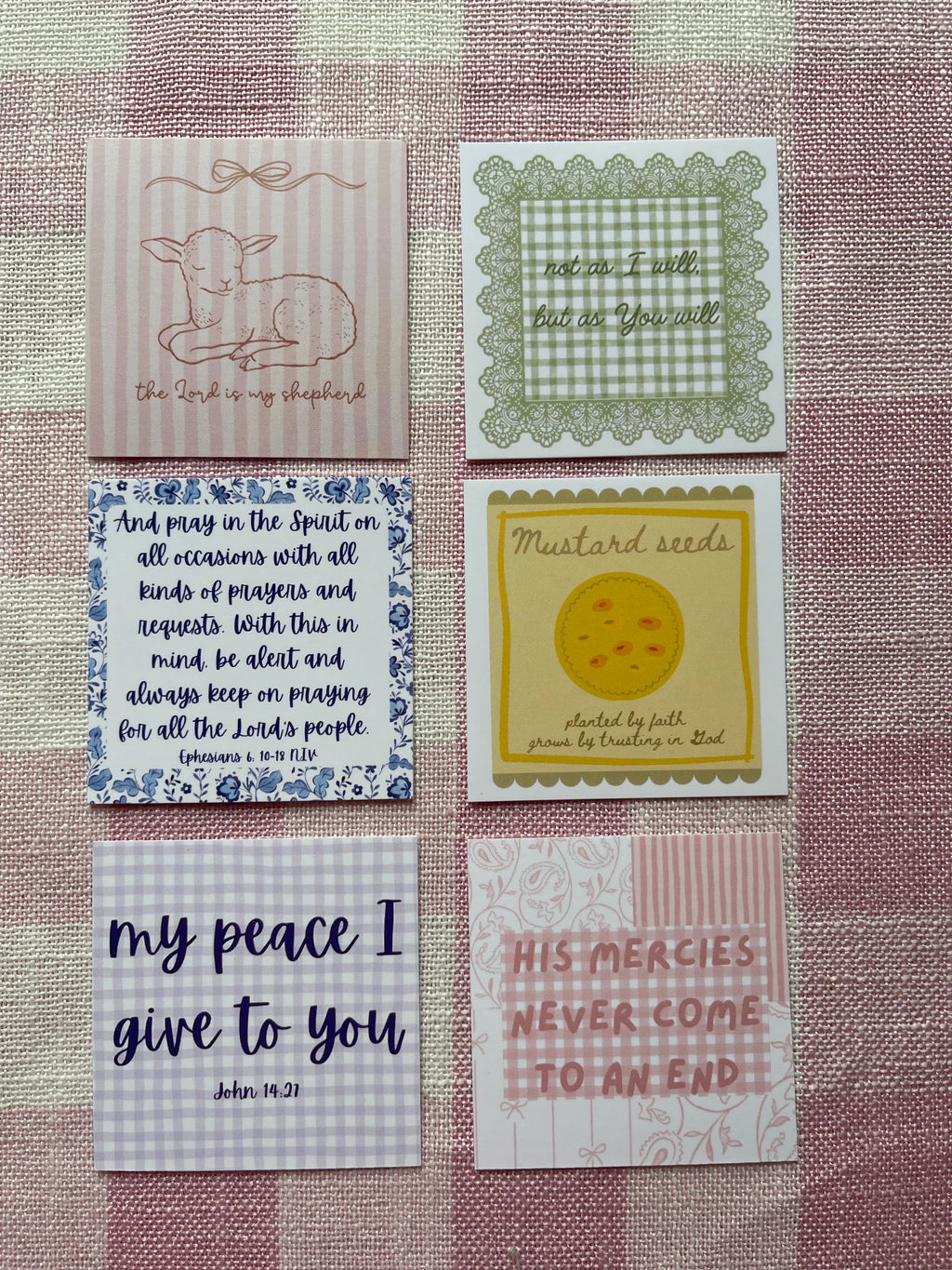 Bundle of Six Scripture Cards