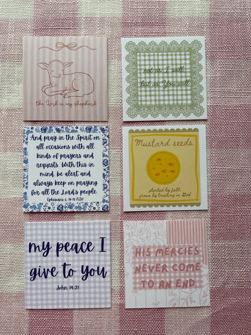 Bundle of Six Scripture Cards