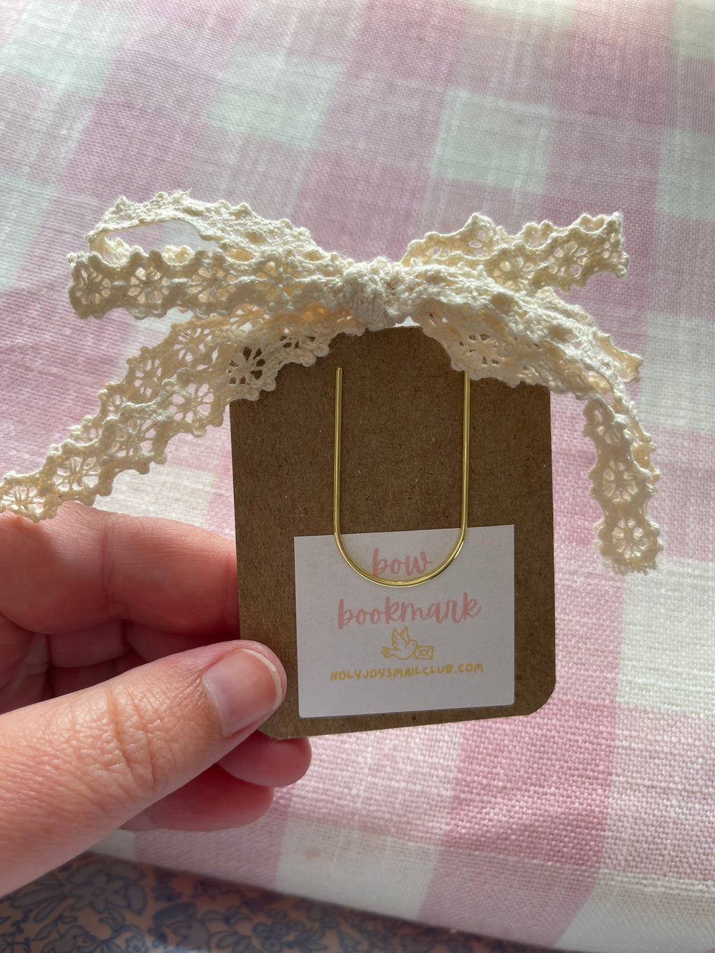 Lace Bow Bookmark