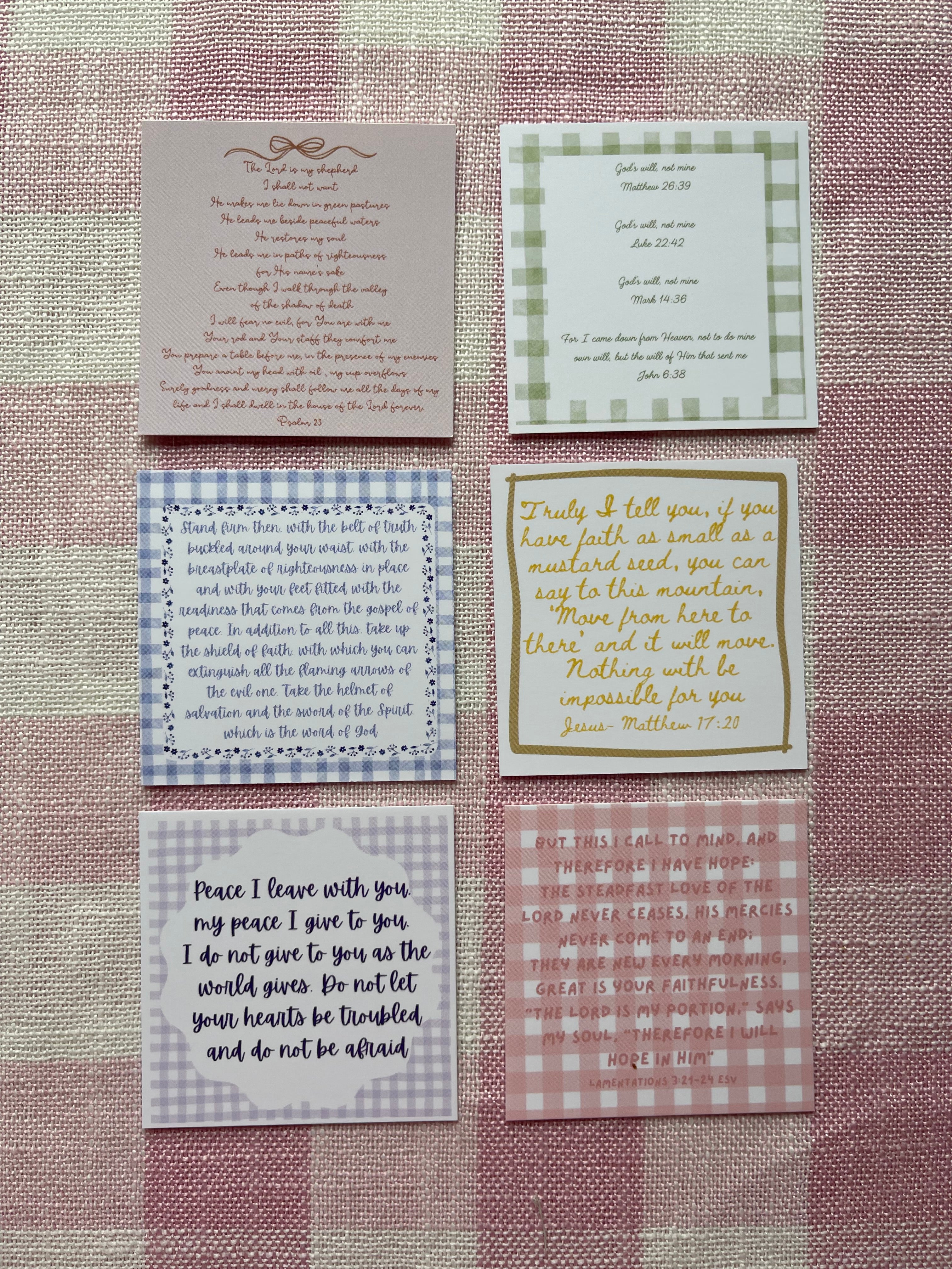 Bundle of Six Scripture Cards