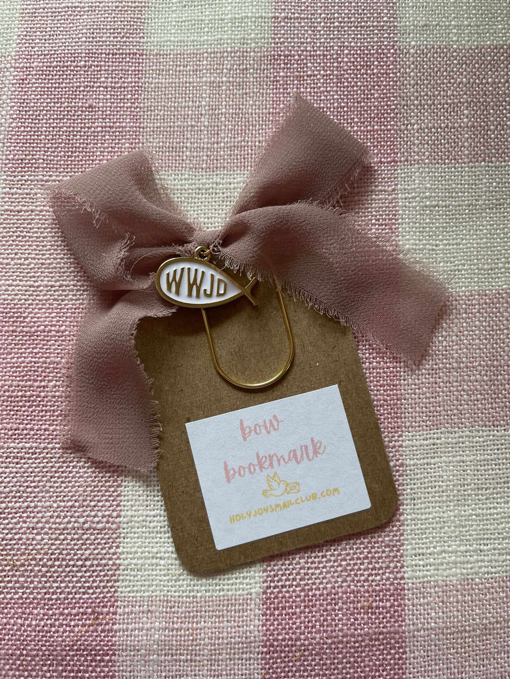 WWJD Bow Bookmark