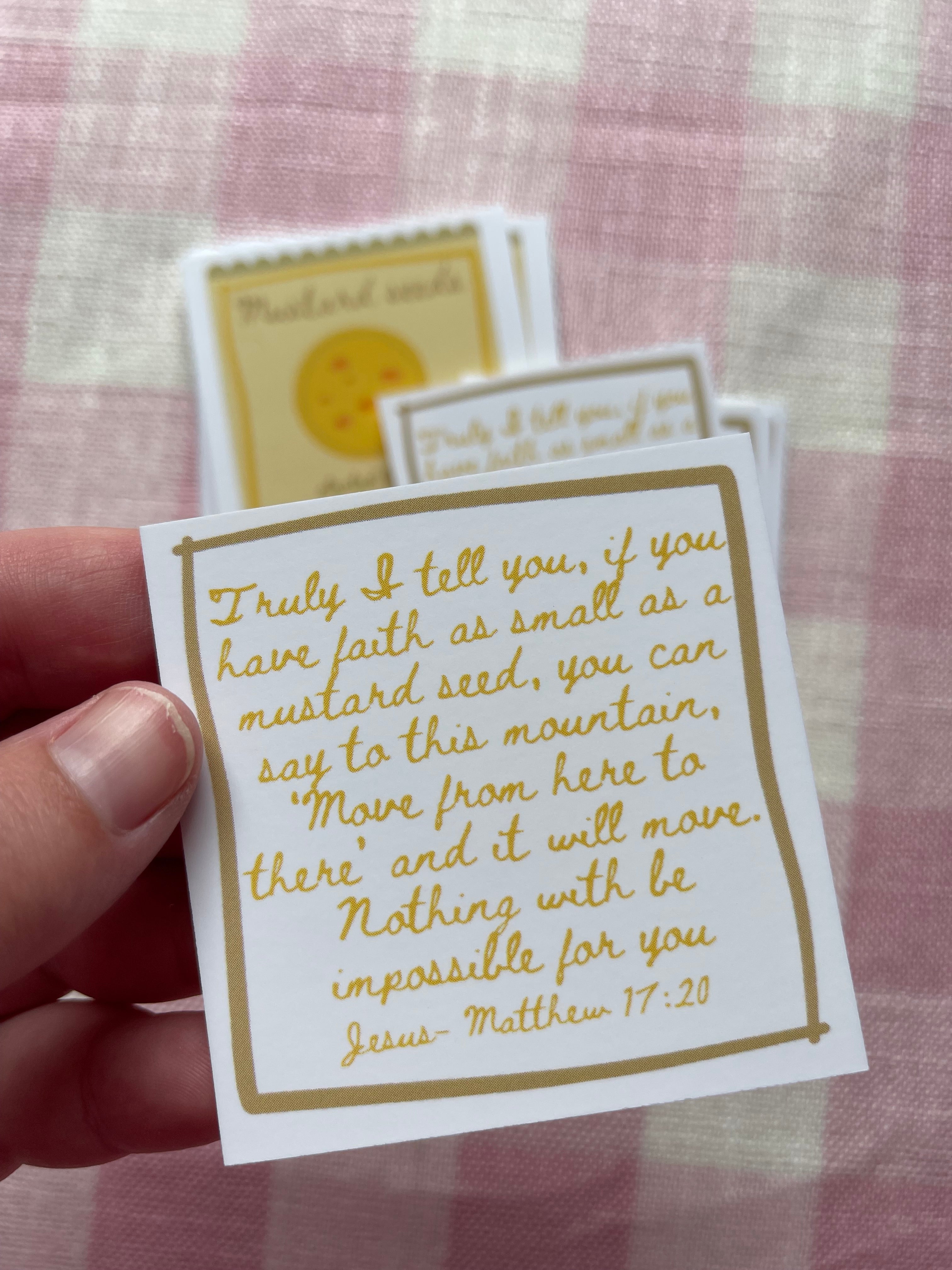 Mustard Seed Scripture Card