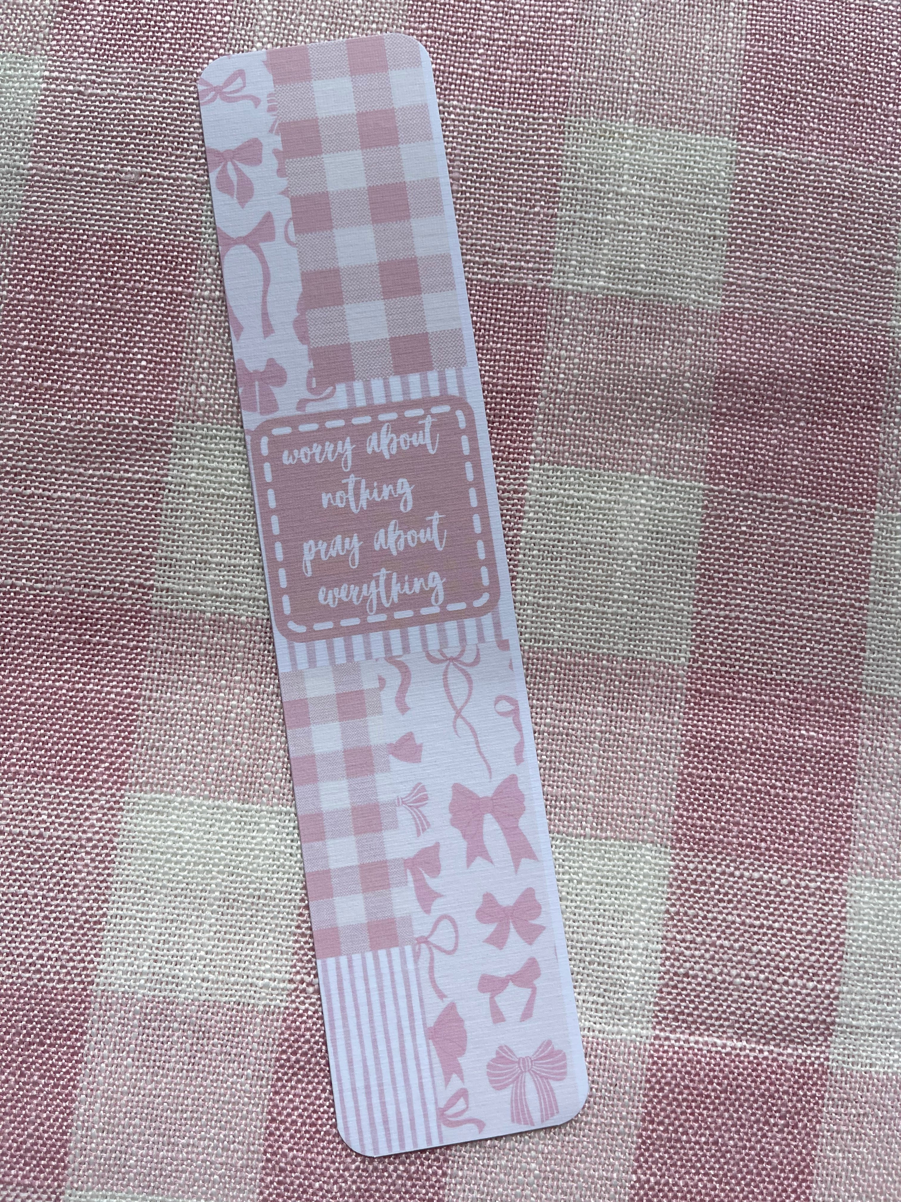 Pray about everything bookmark
