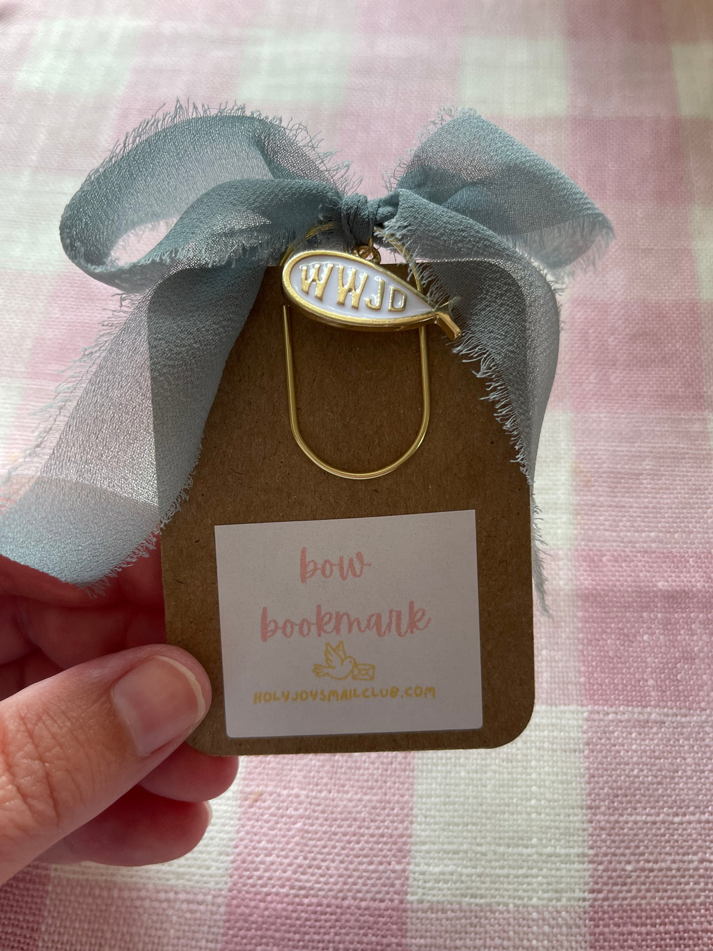 WWJD Bow Bookmark