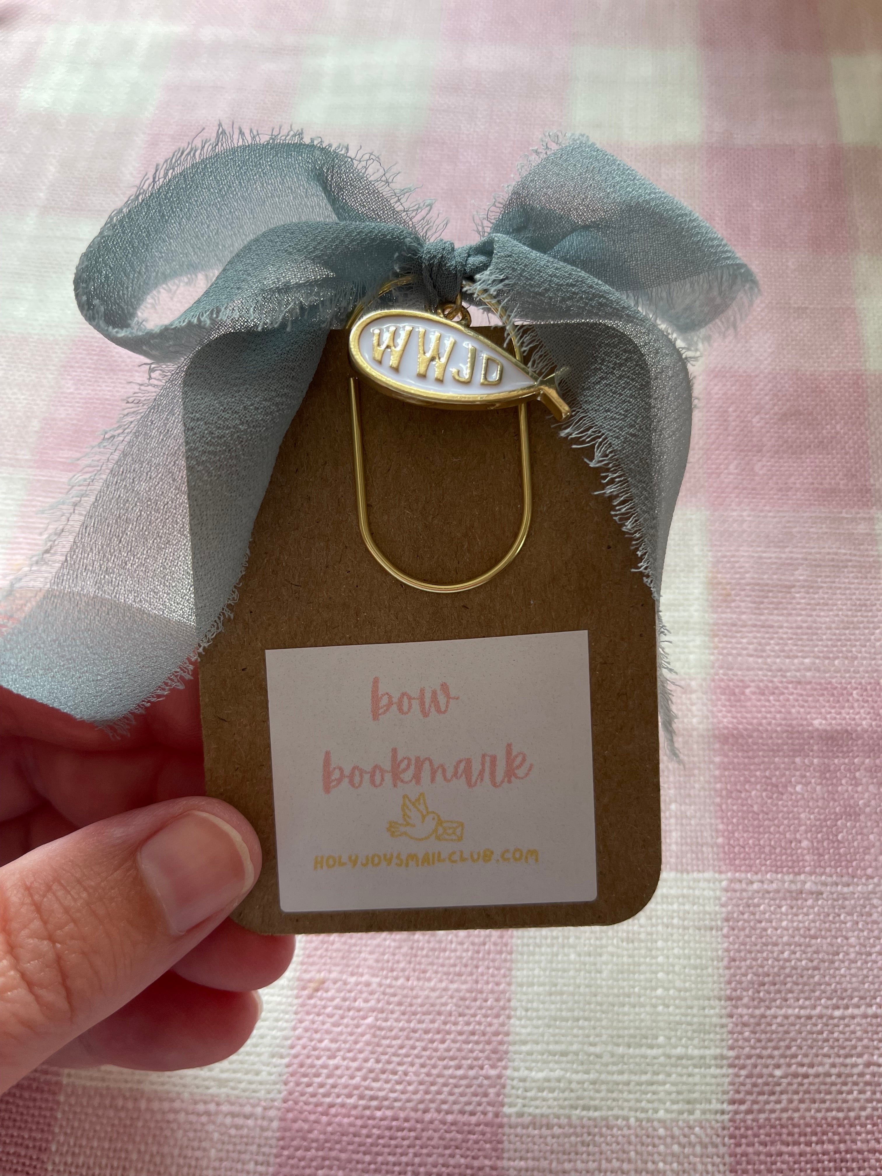 WWJD Bow Bookmark