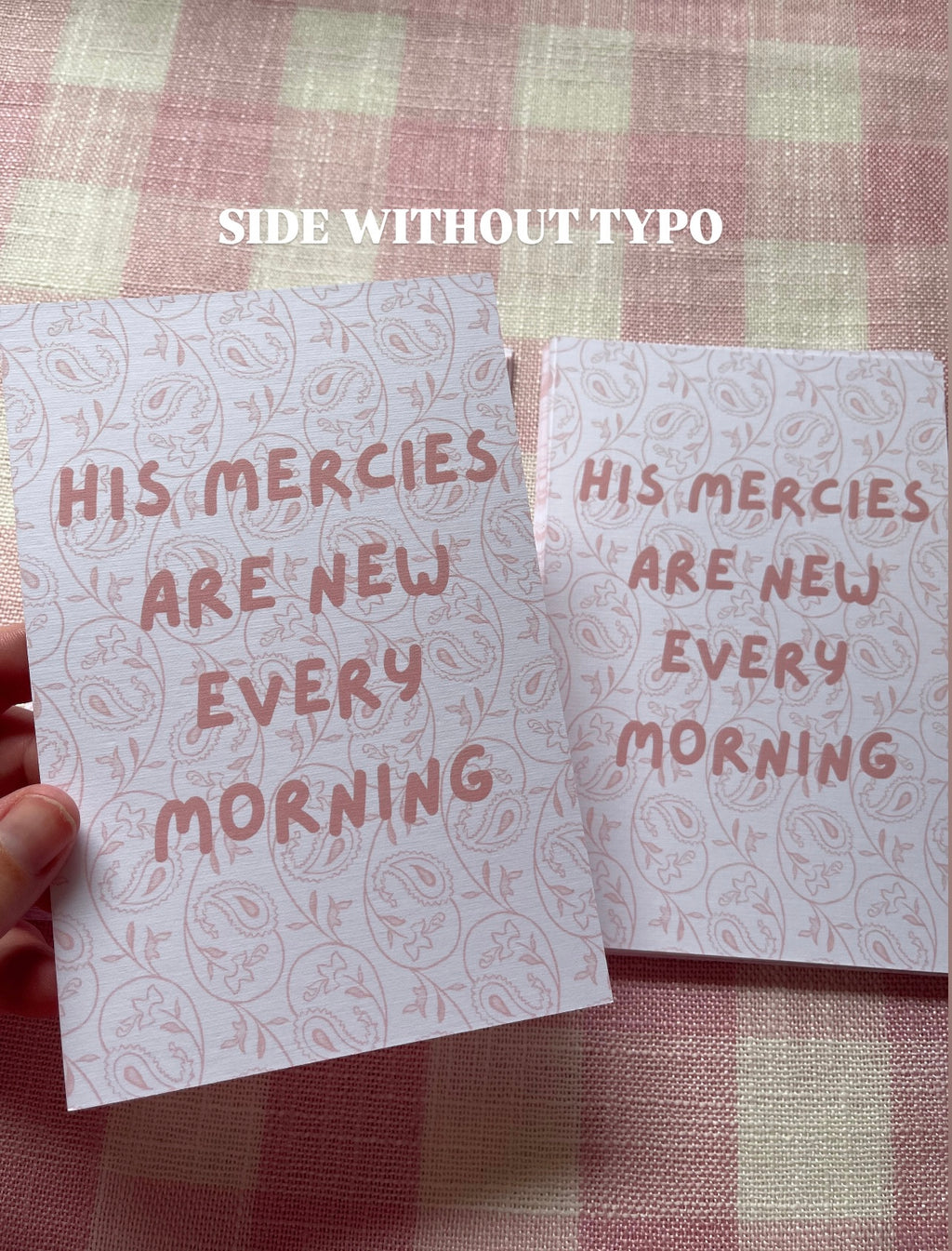 MISPRINT His mercies print
