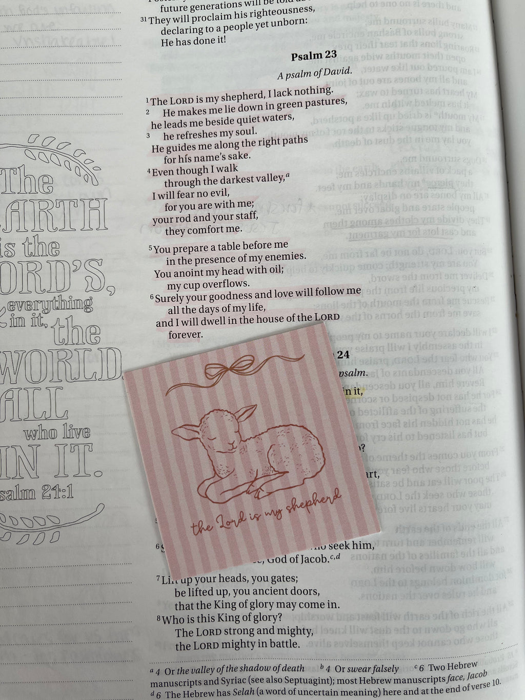 Psalm 23 Scripture Card