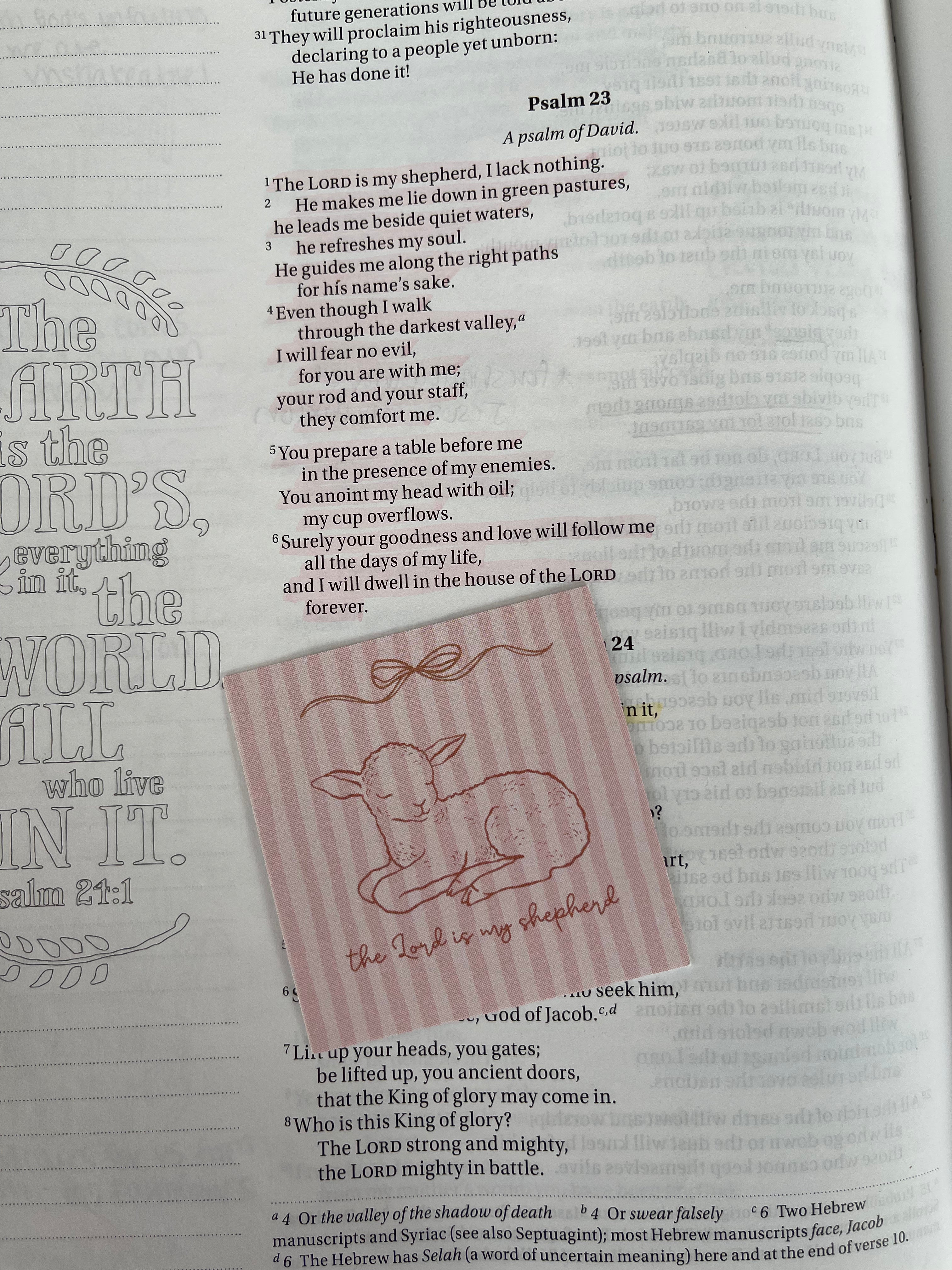 Psalm 23 Scripture Card