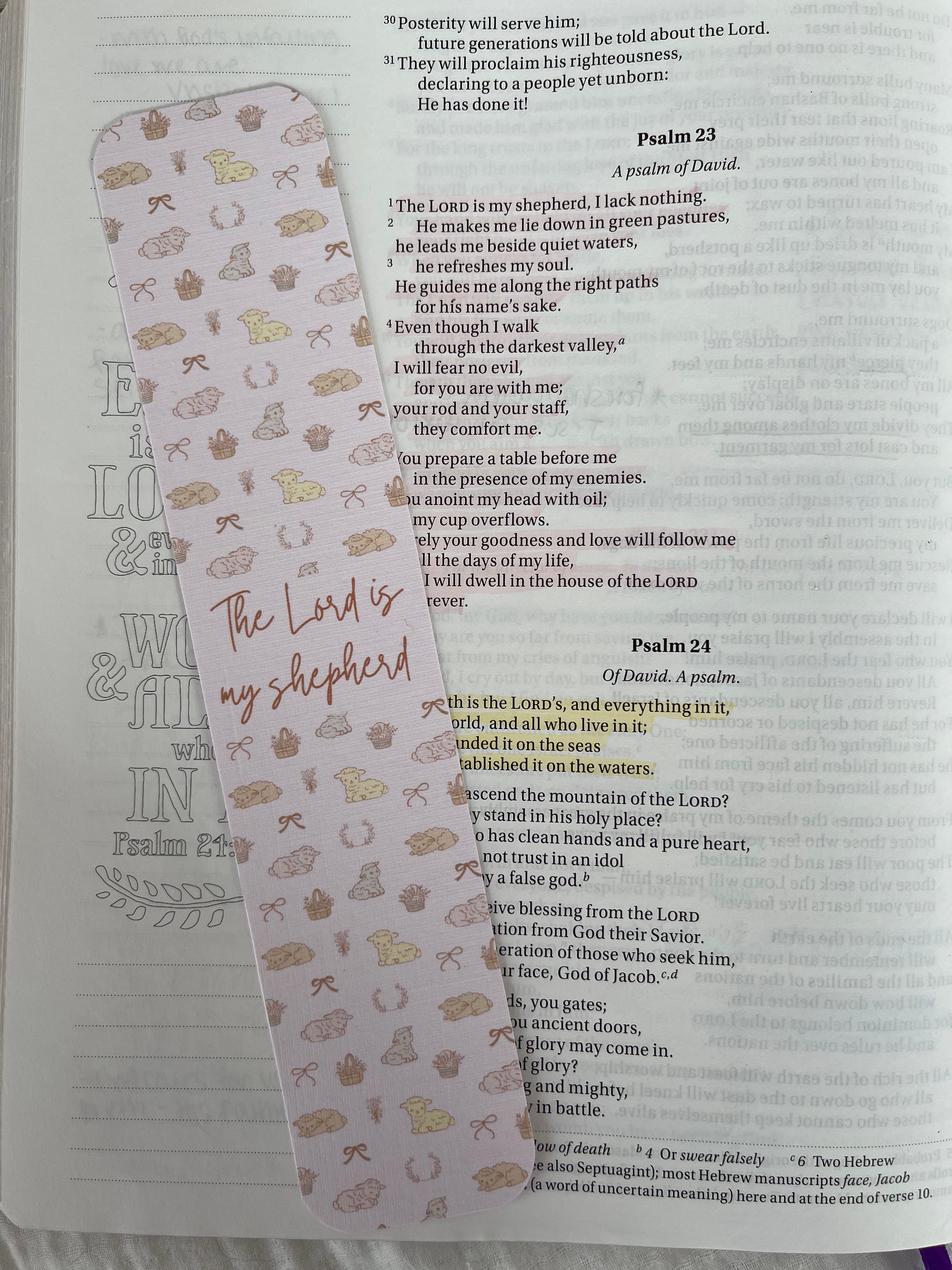 Psalm 23 Bookmark