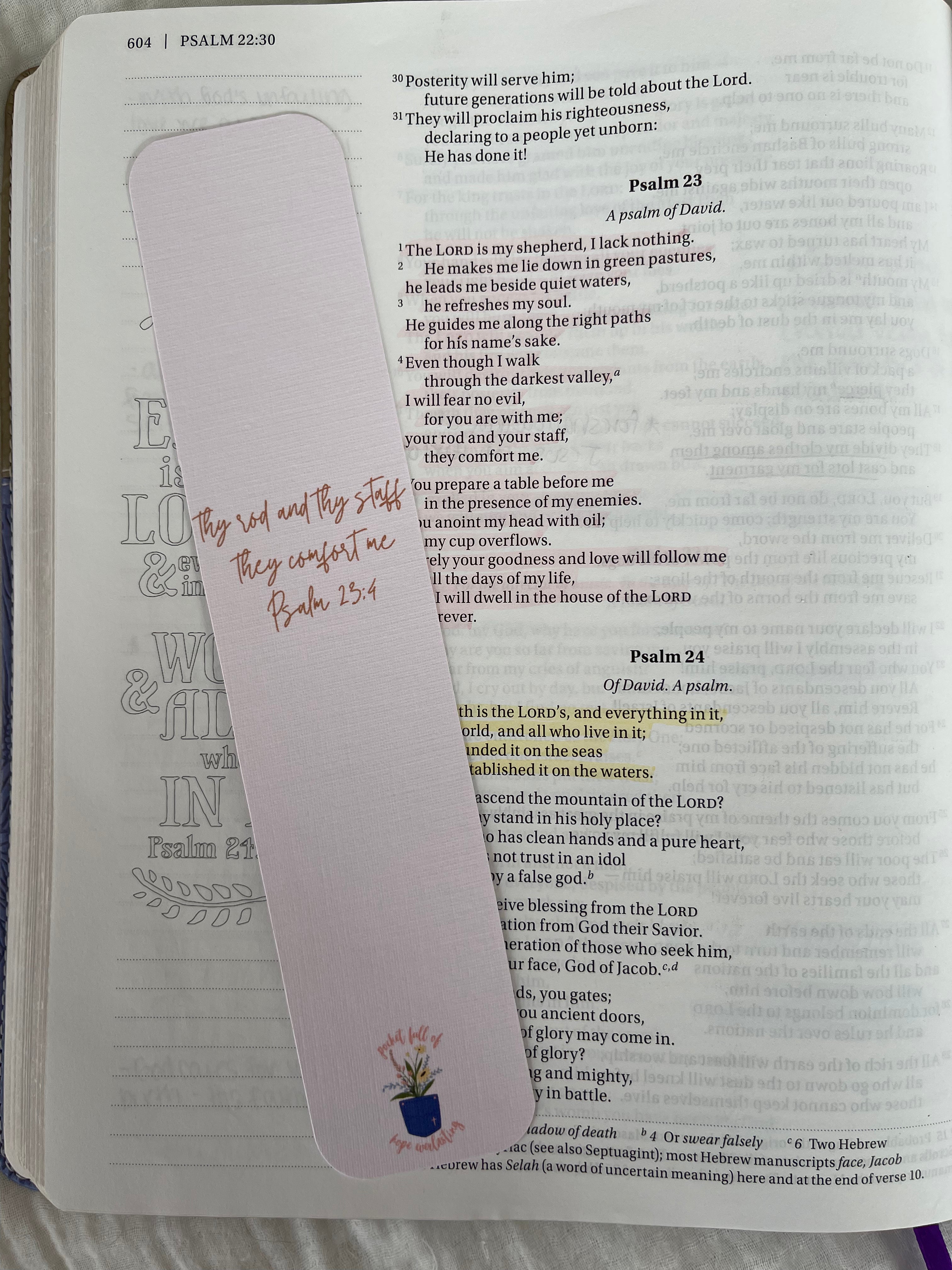 Psalm 23 Bookmark