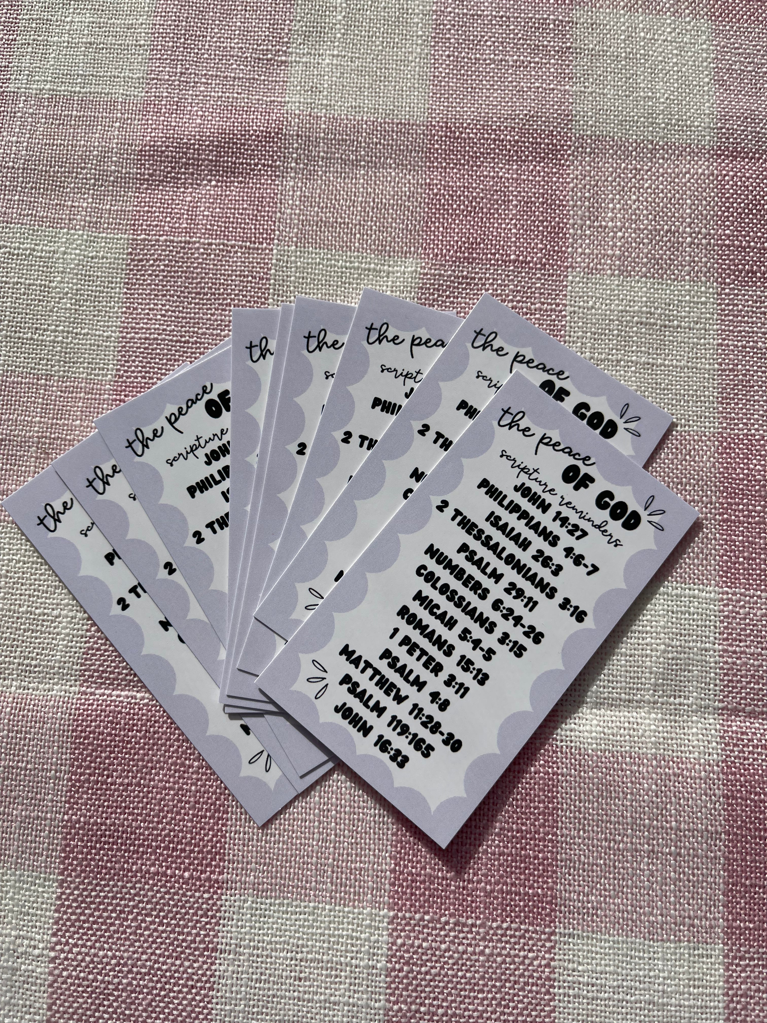 Peace of God Scripture Reminder Card