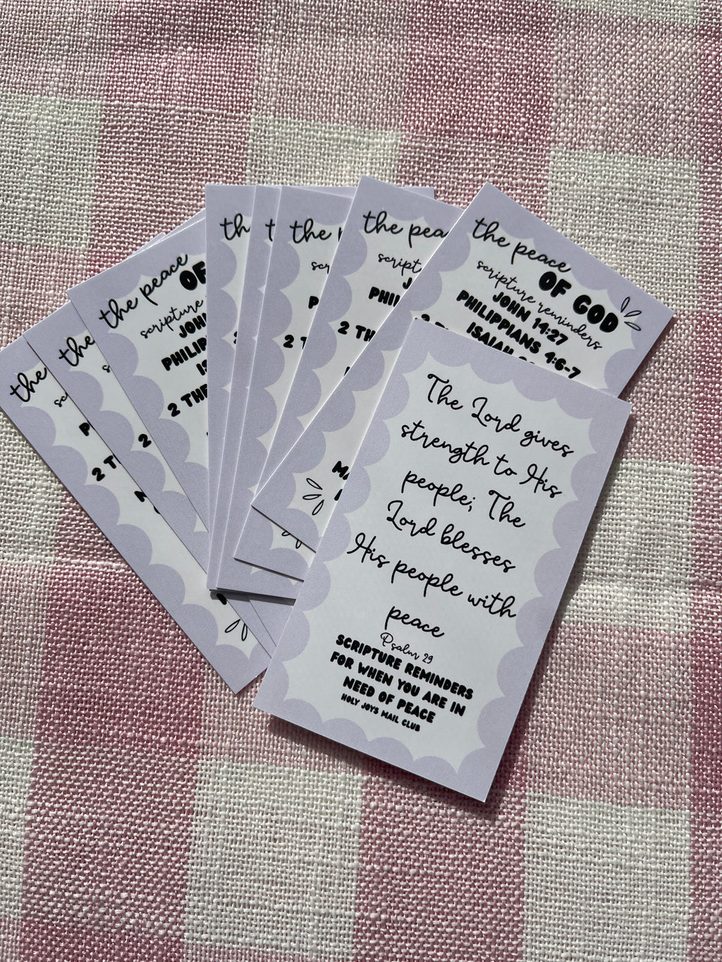 Peace of God Scripture Reminder Card