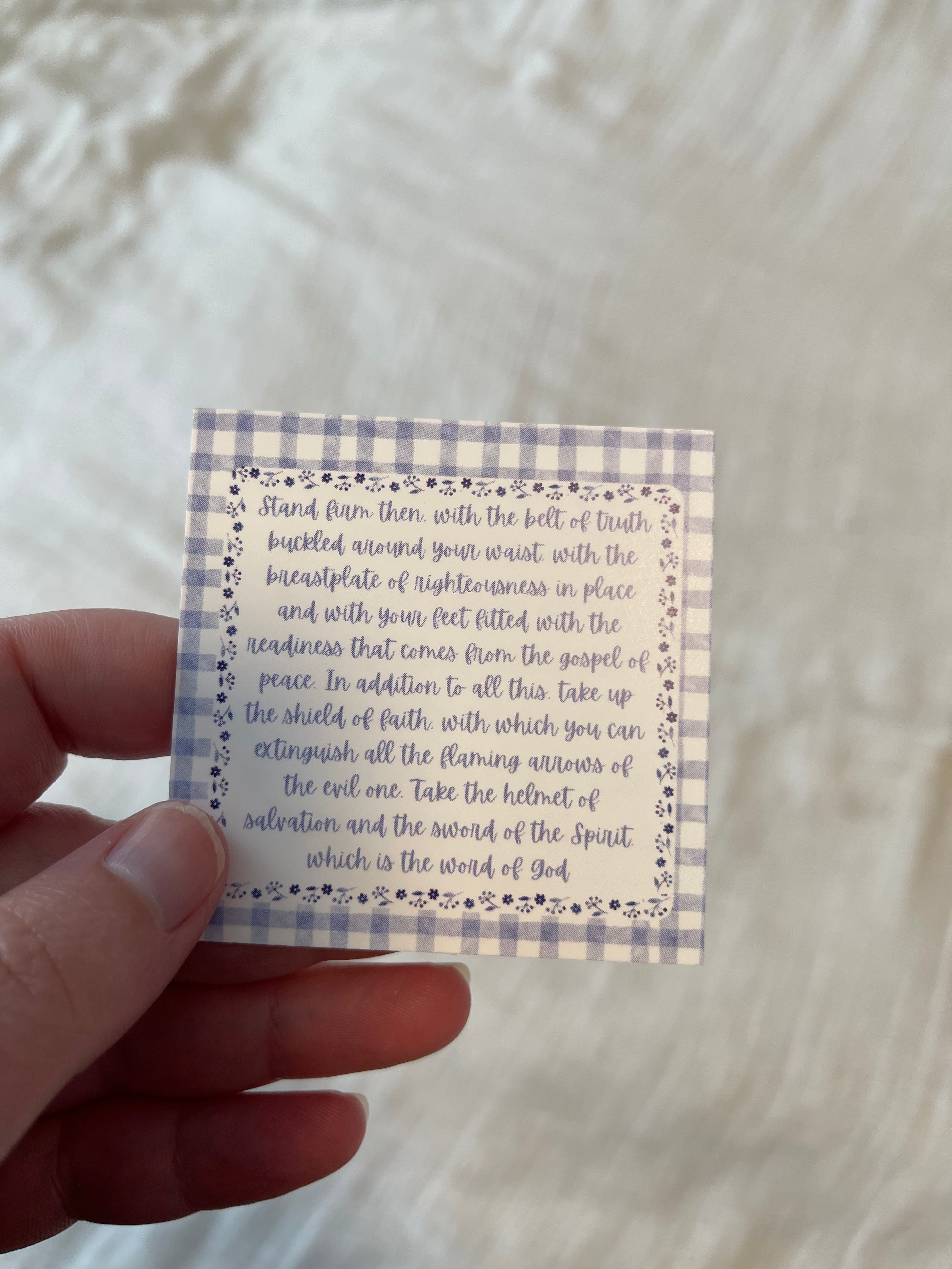 Armor of God scripture card