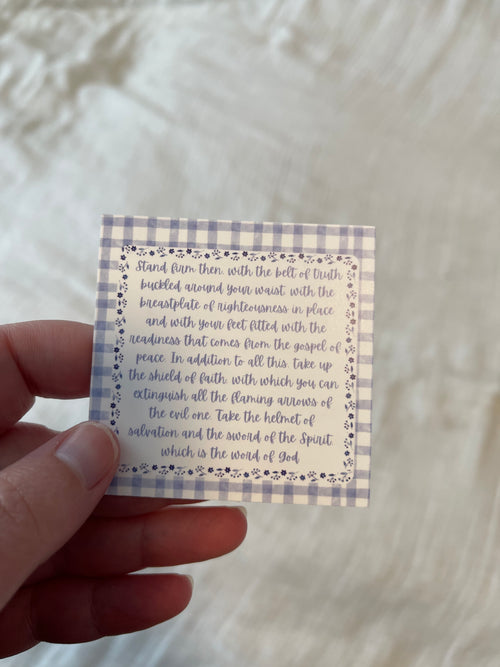 Armor of God scripture card