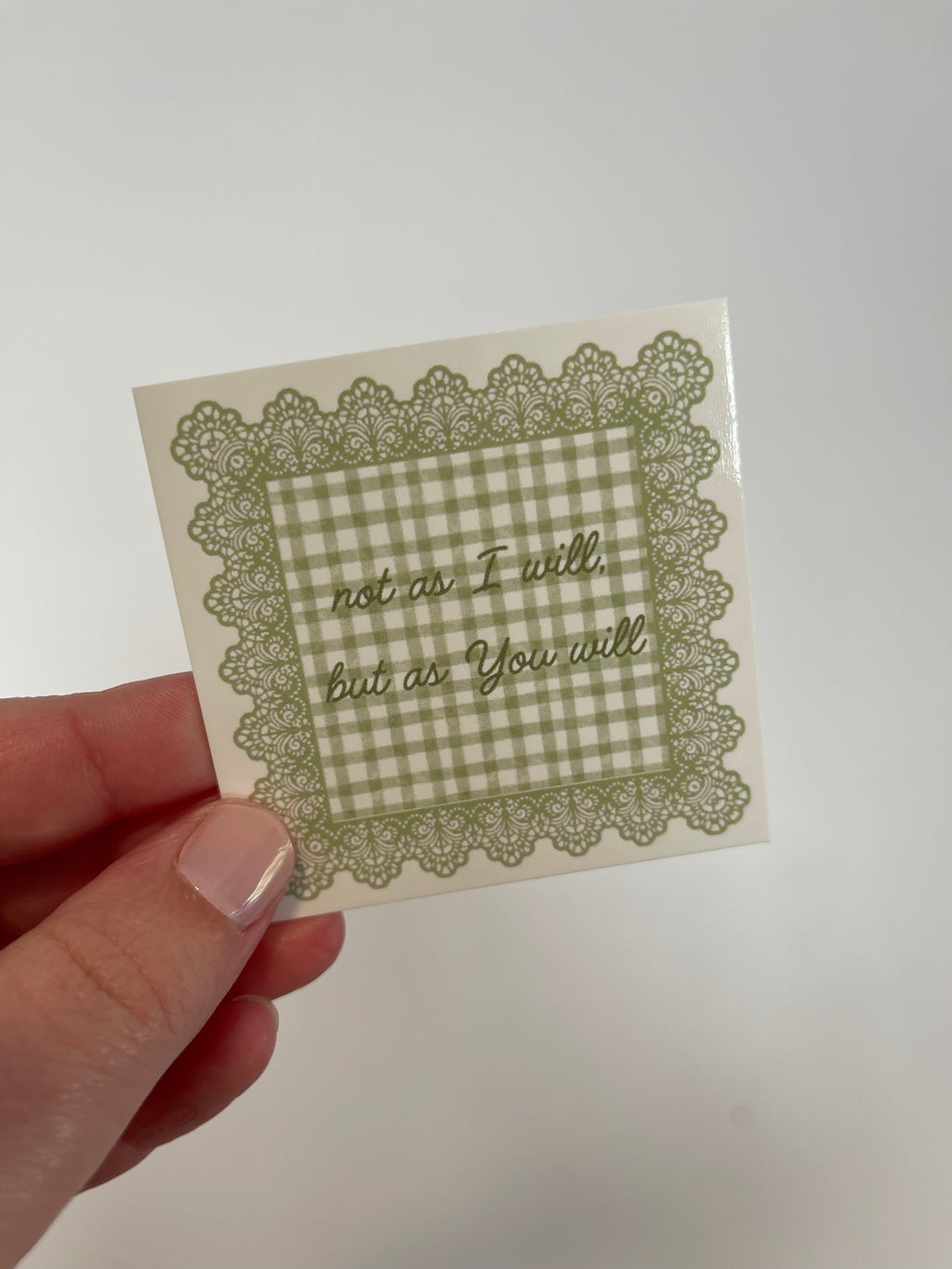 God’s will, not mine Scripture Card