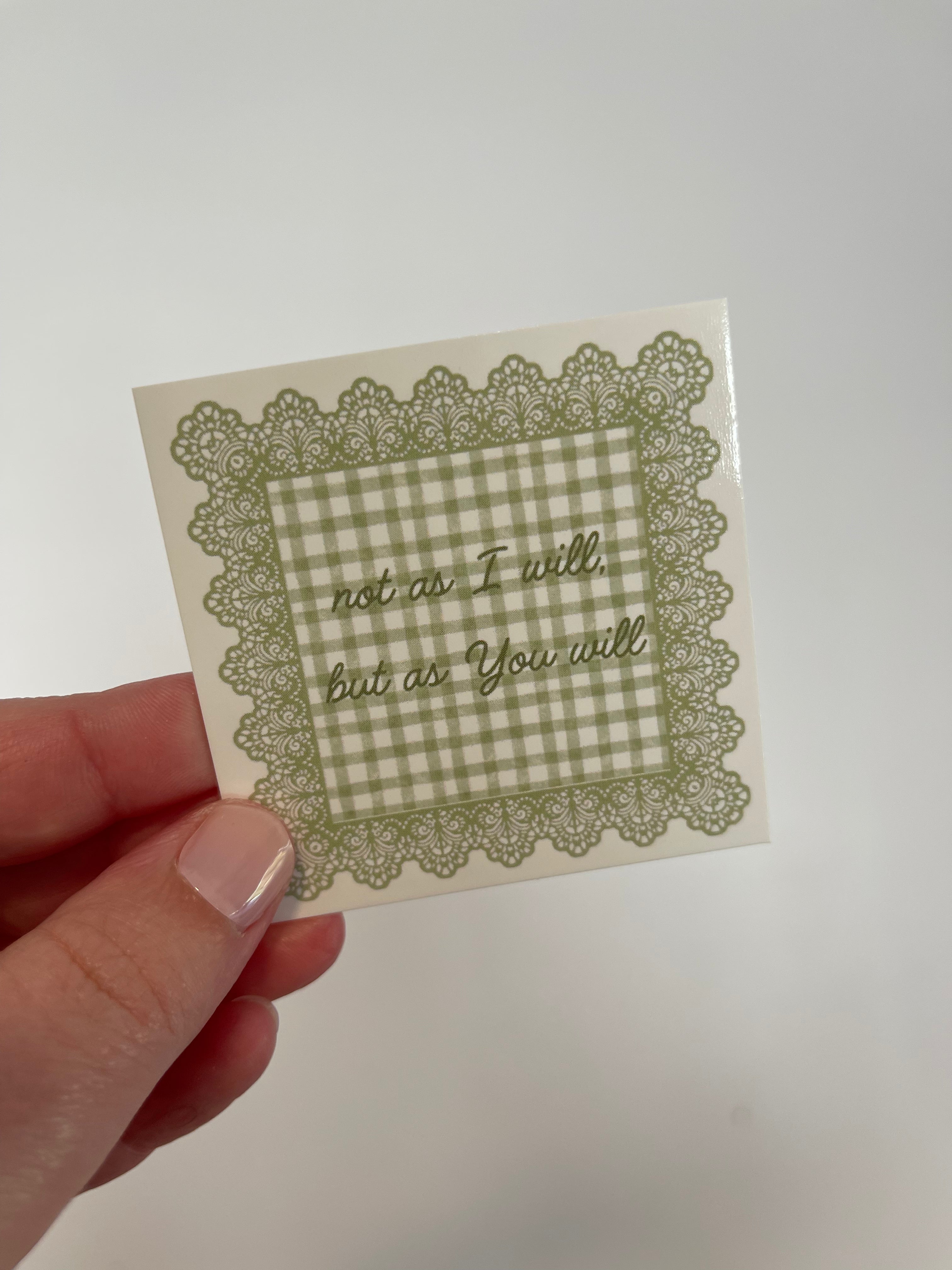 God’s will, not mine Scripture Card