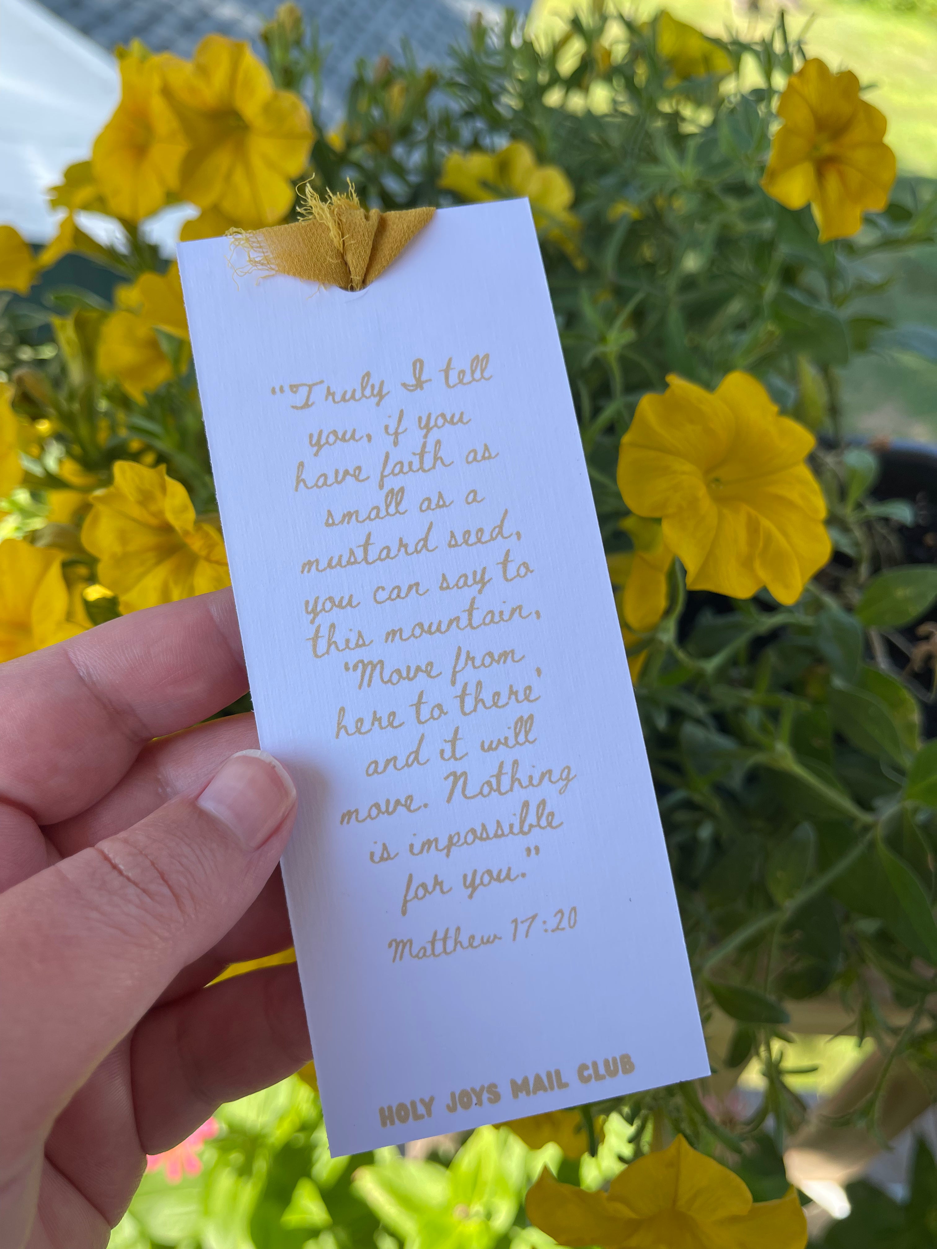 Mustard Seed Bookmark